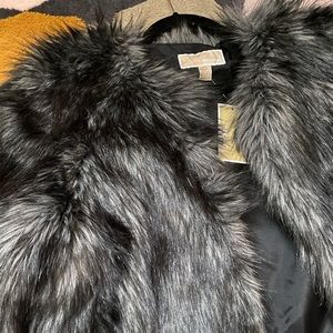 NWT Micheal Kors faux fur jacket